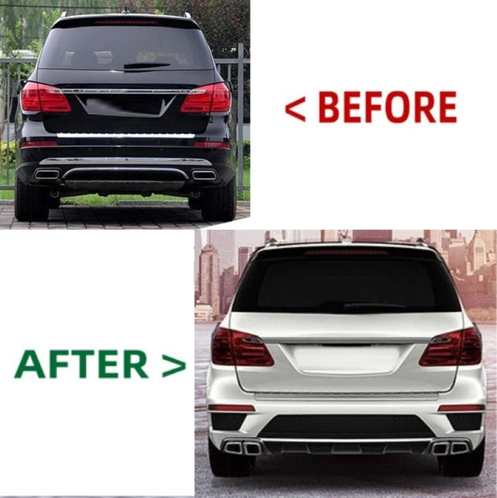 Car Craft Compatible With Mercedes Benz Gl W166 X166 2013-2015 Upgrade Conversion Bodykit GLS63 GL63 Amg Bumper Grill Wheel Arch Side Trims - CAR CRAFT INDIA