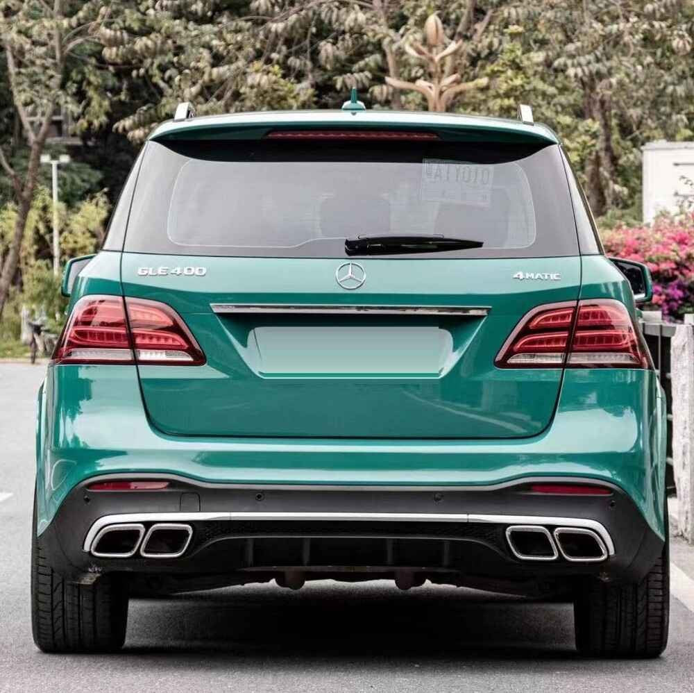 Car Craft Compatible With Mercedes Benz Gle W166 2016-2019 Amg Rear Bumper Upgrade Convert To Gle63 Amg After Rear Lip Diffuser W166-004 Gc