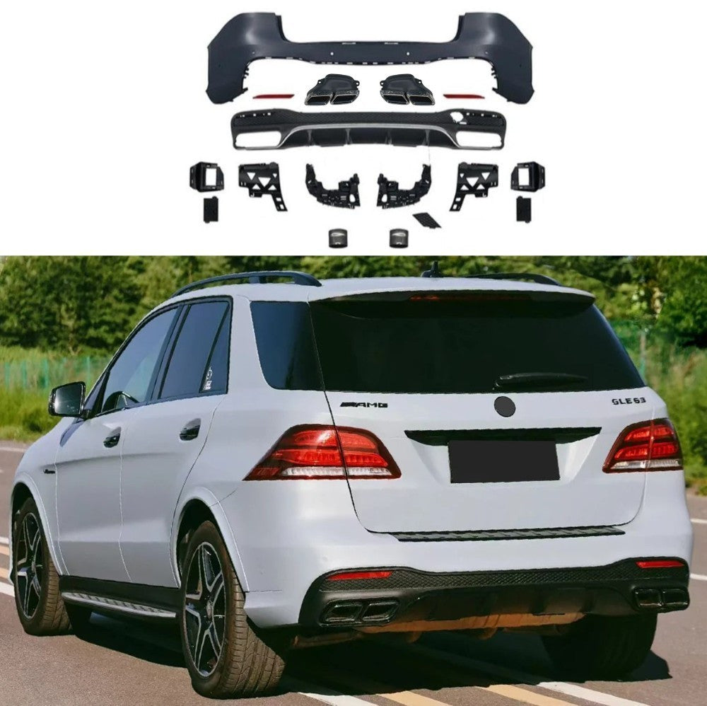 Car Craft Compatible With Mercedes Benz Gle W166 2016-2019 Front Rear Bumper Upgrade Convert To Amg Gle63 Amg Bumper Bodykit Set W166-008 Gc