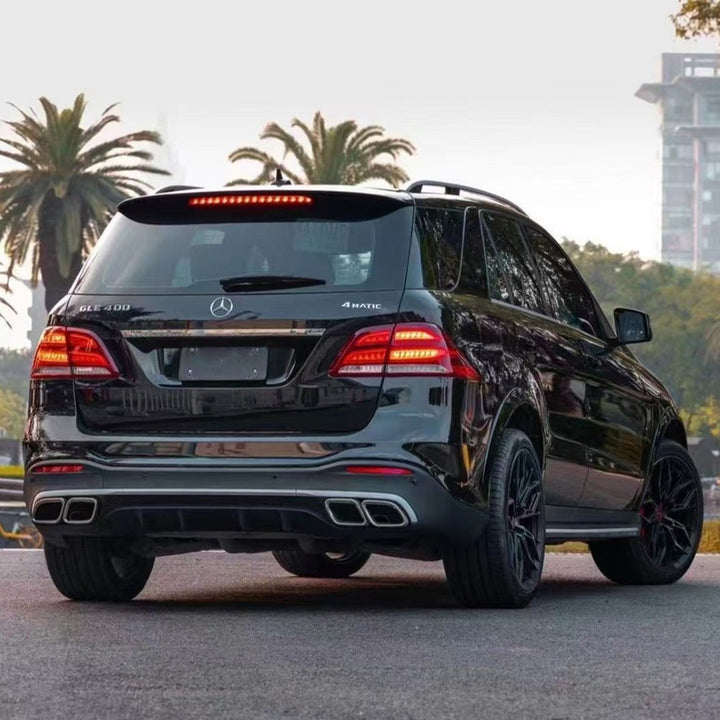 Car Craft Compatible With Mercedes Benz Gle W166 2016-2019 Side Wheel Arch Eyebrow Cover Abs Slim Fender Flare W166-006 W166-007 Gc