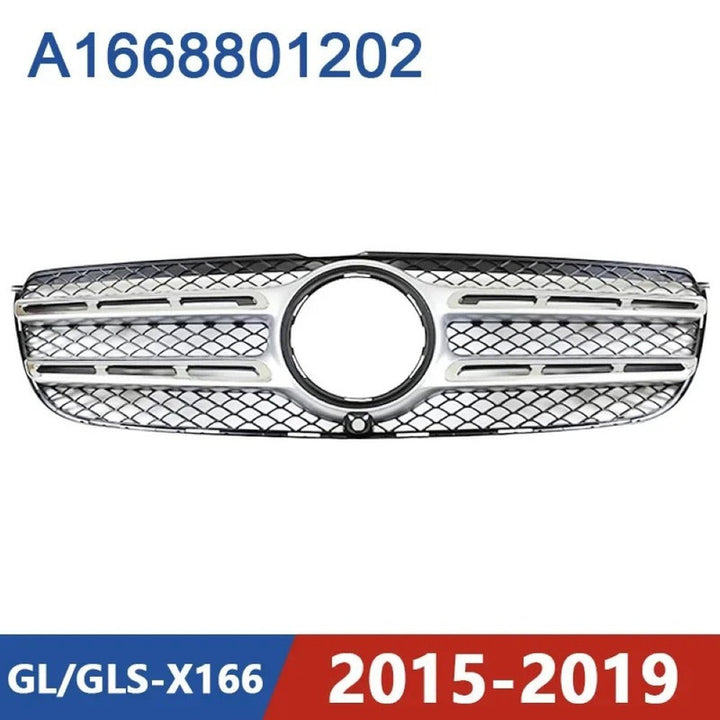 Car Craft Compatible With Mercedes Benz Gls W166 X166 2016-2019 Upgrade Front Bumper Amg63 Show Grill X166-013 Amg Black