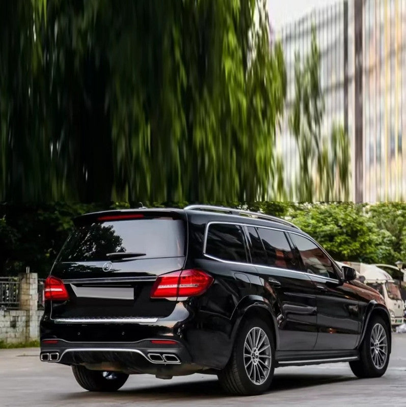 Car Craft Compatible With Mercedes Benz Gls W166 X166 2016-2019 Rear Bumper Upgrade Convert To Amg Gls63 Amg Bumper Bodykit Gc X166-005