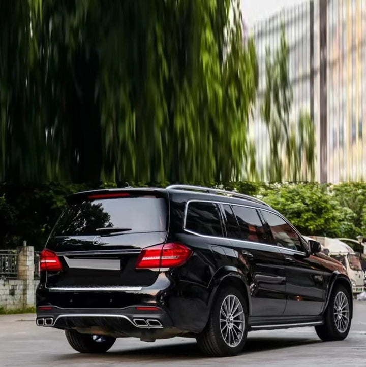 Car Craft Compatible With Mercedes Benz Gls W166 X166 2016-2019 Rear Bumper Upgrade Convert To Amg Gls63 Amg Bumper Bodykit Gc X166-005