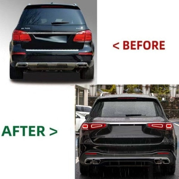 Car Craft Compatible With Mercedes Gl Gls W166 X166 2012-2016 Upgrade Facelift Convert To Gls W167 X167 2024 Gls63 Amg Amg63 Kit Bumper Grill Headlight Taillight Trunk Fender Bodykit - CAR CRAFT INDIA