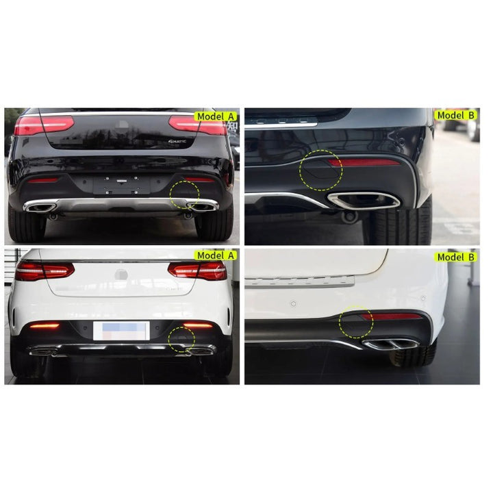 Car Craft Compatible With Mercedes Gle Coupe Gls W292 W166 2016-2019 Rear Amg Bumper Trailer Tow Towing Hook Hole Cover 1668854422 Black Model A - CAR CRAFT INDIA
