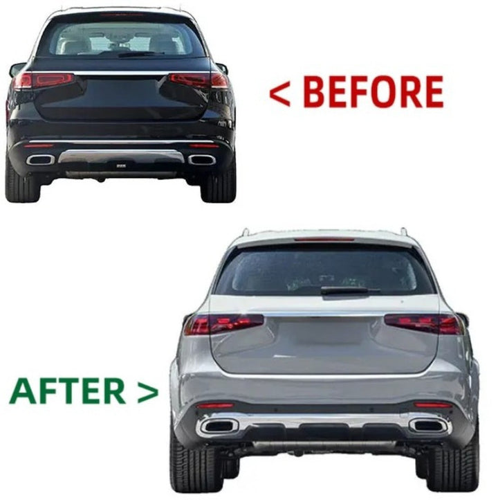 Car Craft Compatible With Mercedes Benz Gls Class W167 X167 2019-2026 Upgrade Facelift Convert To Amg53 Amg Bodykit Front Rear Bumper Grill Wheel Arch Diffuser Tips Skirt Splitter Gls53 Amg53