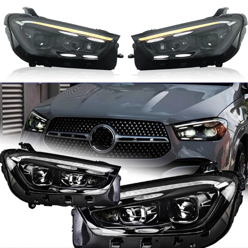 Car Craft Compatible With Mercedes Benz Gle Class W167 X167 C167 2019-2024 Car Front Upgraded Head Light Lamp Xenon Headlight Retrofit Upgrade Modified Led Drl Hid Light 2025 Style Shy - CAR CRAFT INDIA