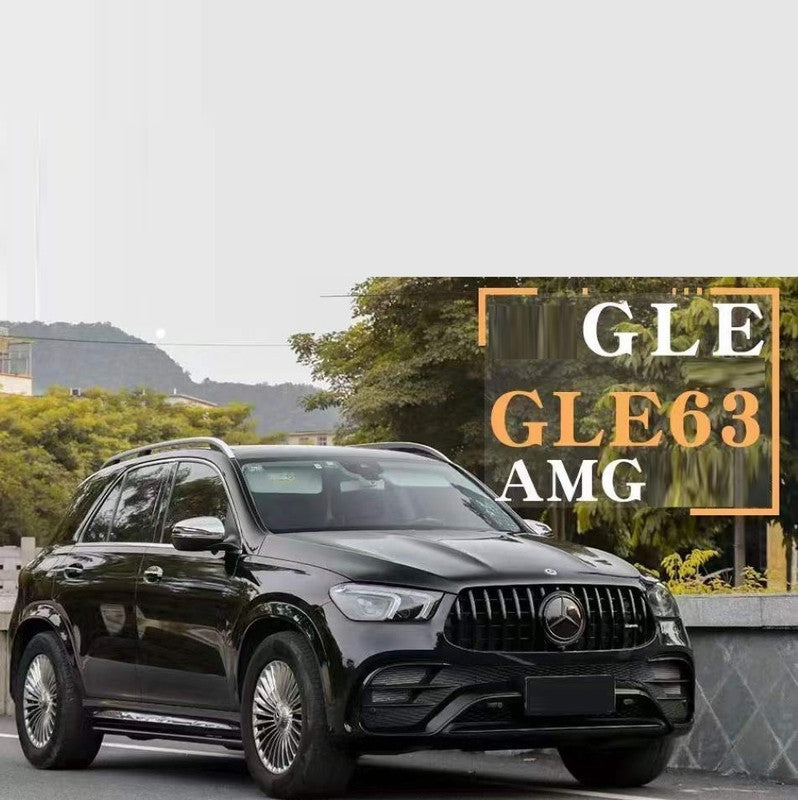Car Craft Compatible With Mercedes Benz Gle W167 C167 Coupe 2019-2024 Upgrade Convert To Gle63 Amg Bodykit Front Bumper Skirt Trim Gc W167/c167-003