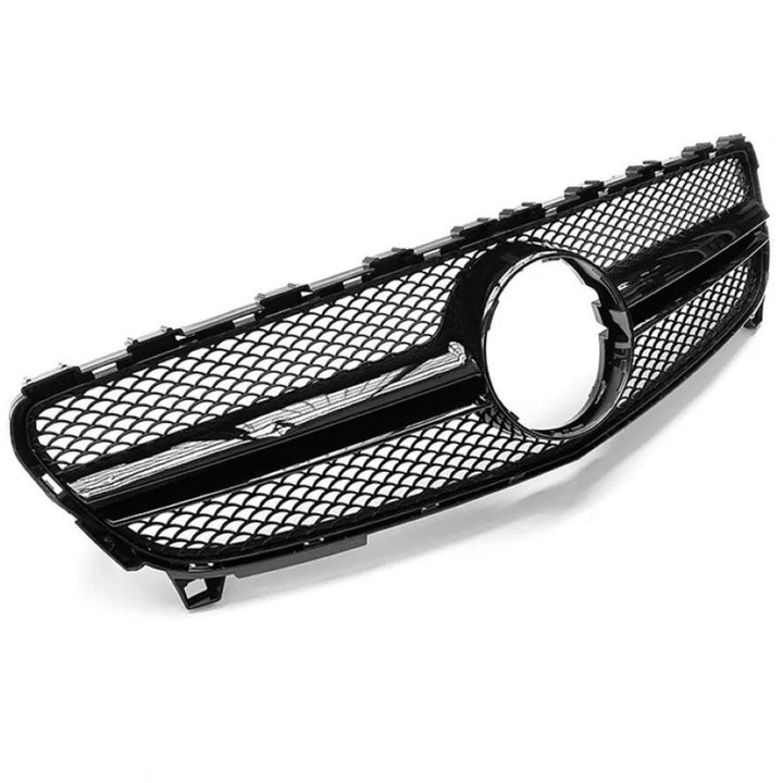 Car Craft Compatible With Mercedes Benz A Class W176 Lci 2016-2018 Front Bumper Amg Show Grill Amg Black Usa