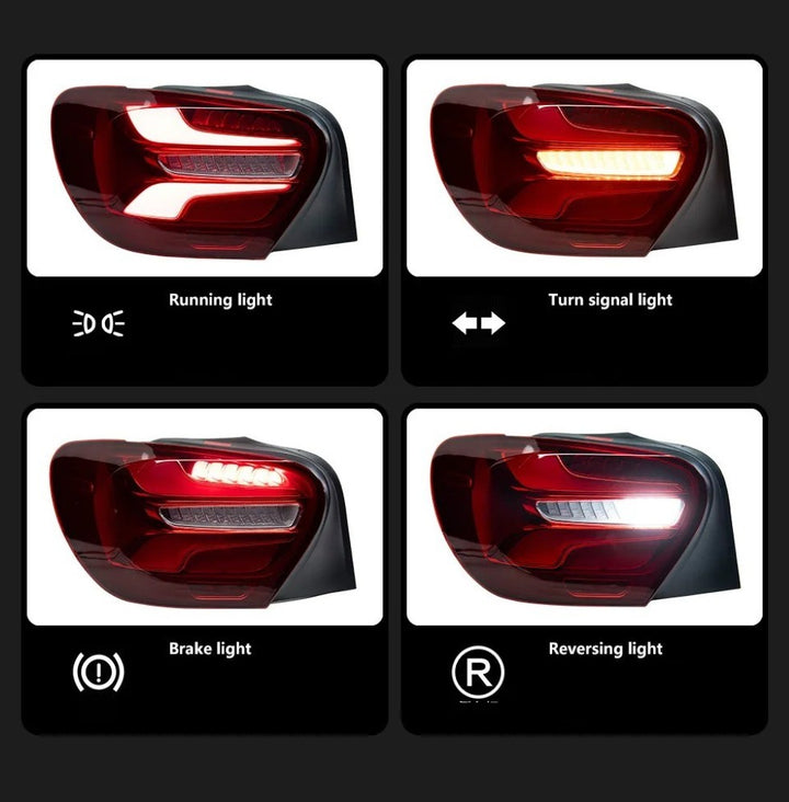 Car Craft Compatible With Mercedes Benz A Class W176 2013-2018 Car Rear Upgraded Tail Light Lamp Xenon Taillight Retrofit Upgrade Modified Led Drl Hid Red CC-10883