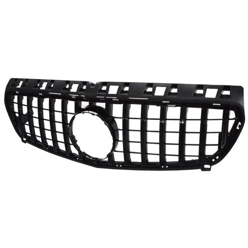 Car Craft Compatible With Mercedes Benz A Class W176 2012-2016 Front Bumper AMG Show Grill Gtr Black CC-1700