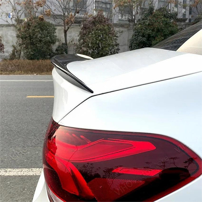 Car Craft Compatible With Mercedes Benz A Class W177 2018-2024 Rear Trunk Wing Boot Lip Skirts Spoiler Amg Style Glossy Black W177-015/016 Gb