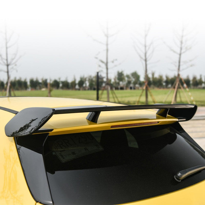 Car Craft Compatible With Mercedes Benz A Class W177 2019+ Hatchback Amg Rear Trunk Boot Roof Wing Lip Spoiler Splitter Skirts Carbon Fiber Look