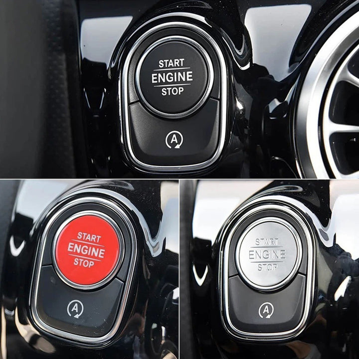 Car Craft Compatible With Mercedes A Class W177 19-26 Cla W118 20-26 B Class W247 20-26 V Class W447 W448 24-26 Sprinter W907 W910 19-24 Engine Start Stop Switch Button Cover 1779051001-c3 Red
