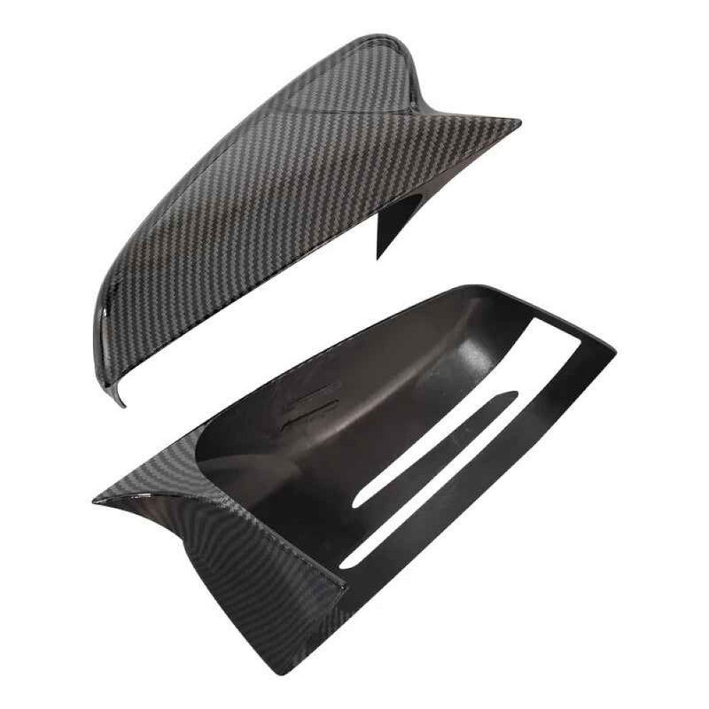 Car Craft Compatible With Mercedes A B C E S Cla Gla Class W176 W246 W204 W212 W221 W117 C117 W156 X156 2010-2018 Rear View Case Wing Cap Shell Housing Mirror Covers 3m Tape Pasting Style Carbon Fiber Look