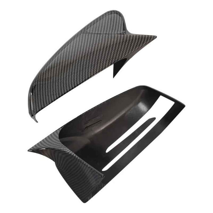 Car Craft Compatible With Mercedes A B C E S Cla Gla Class W176 W246 W204 W212 W221 W117 C117 W156 X156 2010-2018 Rear View Case Wing Cap Shell Housing Mirror Covers 3m Tape Pasting Style Carbon Fiber Look