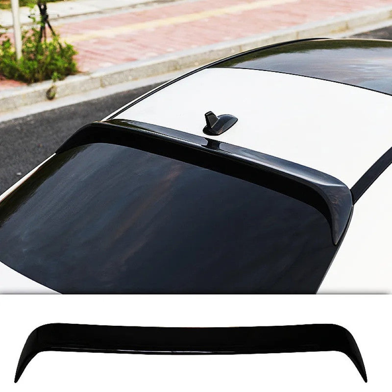 Car Craft Compatible With Mercedes Benz C Class W205 2014-2021 Rear Trunk Wing Boot Lip Wing Roof Spoiler Glossy Black