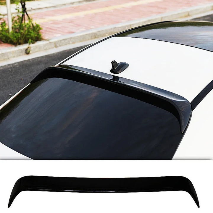 Car Craft Compatible With Mercedes Benz C Class W205 2014-2021 Rear Trunk Wing Boot Lip Wing Roof Spoiler Glossy Black