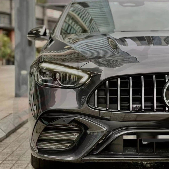 Car Craft Compatible With Mercedes Benz C Class W206 2022-2025 Front Bumper Upgrade Convert To Amg C63 Bumper Bodykit Gc W206-003