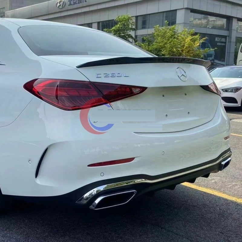 Car Craft Compatible with Mercedes C Class W206 2022+ Trunk Boot Rear Spoiler PSM M4 Style Ar-benz-090 Carbon Fiber Look - CAR CRAFT INDIA