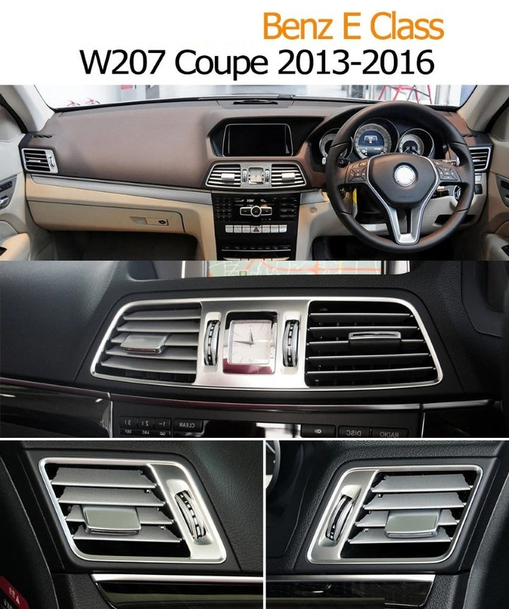 Car Craft Compatible With Mercedes Benz E Class Cabriolet Coupe W207 2013-2016 Dashboard Air Conditioner Ac Vent Slider Trim Clip Repair Kit Middle Central Left 2078300000-ml
