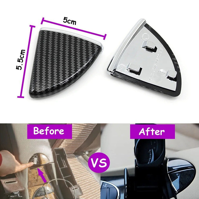 Car Craft Compatible With Mercedes Benz E Class W211 2005-2008 Car Center Console Lid Armrest Lock Latch Release Button Cover 2116801184 Carbon Fiber Look CC-9703 - CAR CRAFT INDIA