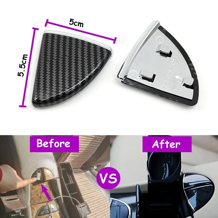 Car Craft Compatible With Mercedes Benz E Class W211 2005-2008 Car Center Console Lid Armrest Lock Latch Release Button Cover 2116801184 Carbon Fiber Look CC-9703 - CAR CRAFT INDIA