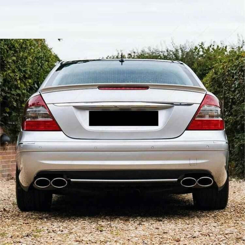 Car Craft Compatible With Mercedes Benz E Class W211 2007-2009 Front Rear Bumper Upgrade Convert To Amg C63 Bumper Bodykit Side Skirts With Fog Lamp W211-004 Gc