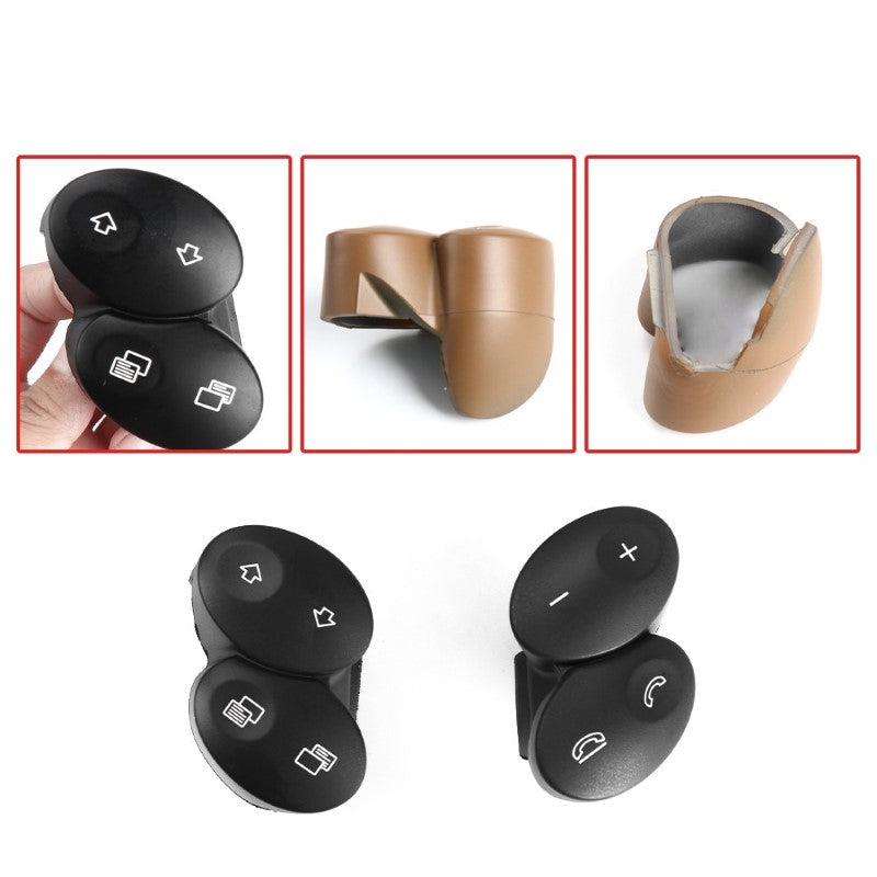 Car Craft Compatible With Mercedes E Class W211 2006-2009 Cls W218 Steering Wheel Knob Button Yellow 23082023108465-t2 Right CC-2736 - CAR CRAFT INDIA