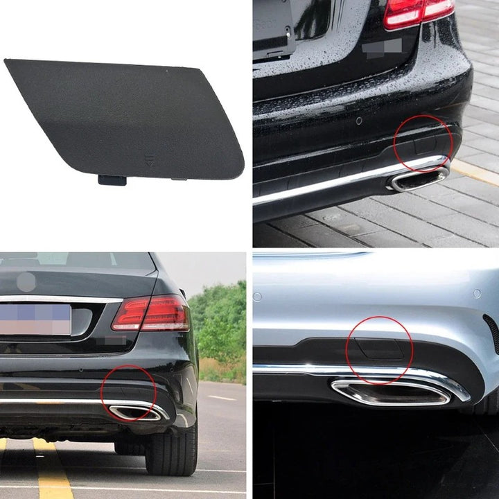 Car Craft Compatible With Mercedes E Class W212 Lci 2012-2015 Rear Bumper Trailer Tow Towing Hook Hole Cover 2128850356 Black - CAR CRAFT INDIA