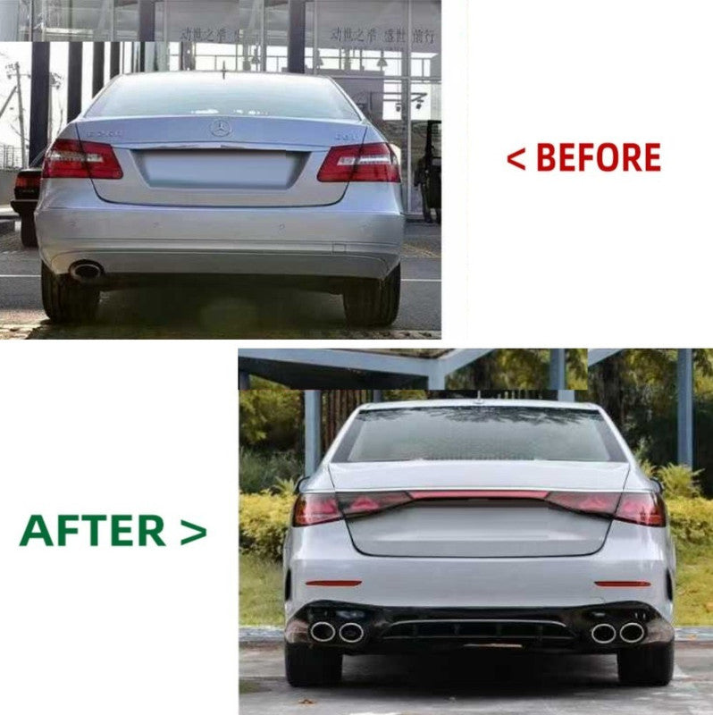 Car Craft Compatible With Mercedes Benz E Class W212 2009-2016 To W214 Lci 2024+ Amg E63 Sports Upgrade Facelift Conversion Convert Bodykit Bumper Hood Headlight Taillight B4 - CAR CRAFT INDIA