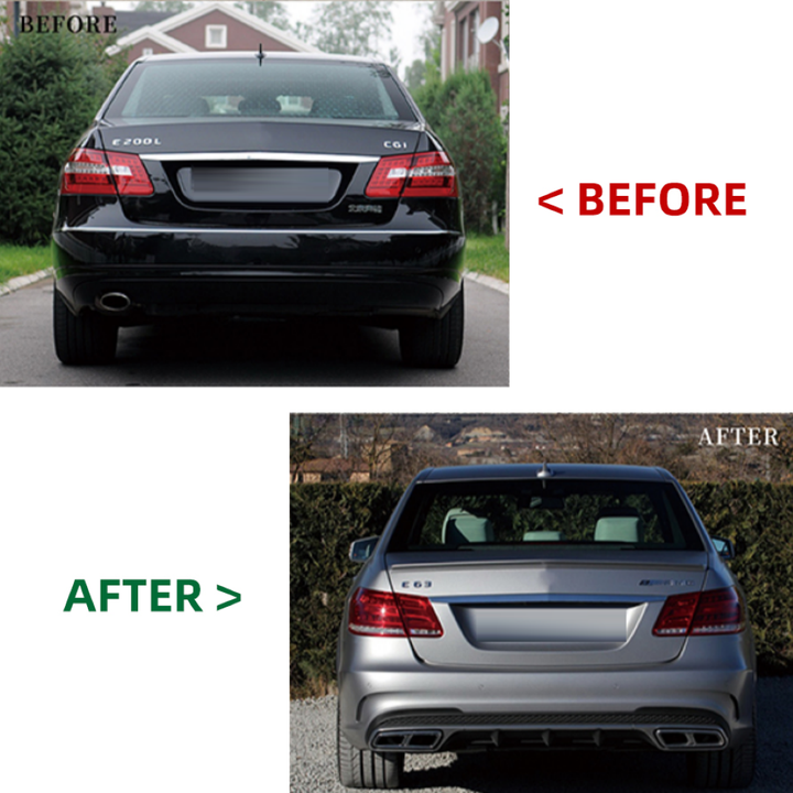 Car Craft Compatible With Mercedes Benz E Class W212 2009-2013 To W212 Lci 2014+ Amg63 Upgrade Facelift Conversion Bodykit Bumper Hood Headlight Taillight CC-6352 - CAR CRAFT INDIA