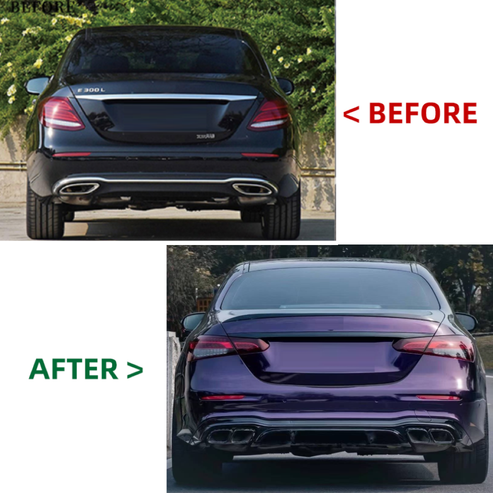 Car Craft Compatible With Mercedes Benz E Class W213 2016-2020 To W213 Lci 2021+ Amg 63 Upgrade Facelift Conversion Bodykit Bumper Hood Headlight Taillight CC-6359