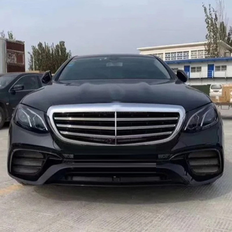 Car Craft Compatible With Mercedes Benz E Class W213 2016-2020 Upgrade Facelift Convert To Amg E63s Classic Amg63 Bodykit Front Bumper Skirt Trim Gc W213-014