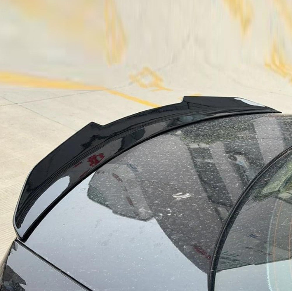 Car Craft Compatible With Mercedes Benz E Class Lci W213 2021-2025 Rear Trunk Wing Boot Lip Wing Spoiler Psm Carbon Black