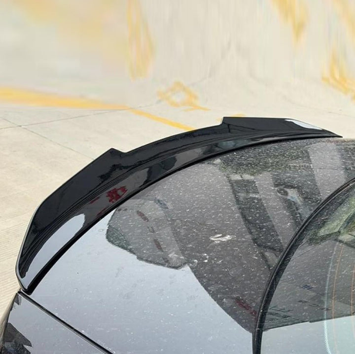 Car Craft Compatible With Mercedes Benz E Class Lci W213 2021-2025 Rear Trunk Wing Boot Lip Wing Spoiler Psm Glossy Black