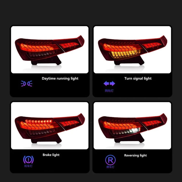 Car Craft Compatible With Mercedes Benz E Class W213 2021-2024 Car Rear Upgraded Tail Light Lamp Xenon Taillight Retrofit Upgrade Modified Led Drl Hid Light Shy - CAR CRAFT INDIA