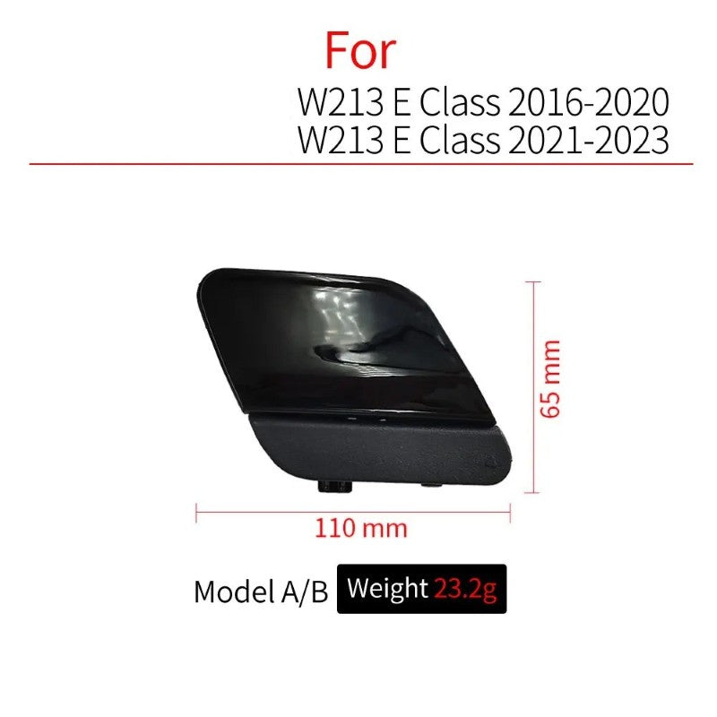 Car Craft Compatible With Mercedes E Class W213 Lci 2021-2024 Rear Bumper Trailer Tow Towing Hook Hole Cover 2138855705 Unpainted Model B - CAR CRAFT INDIA