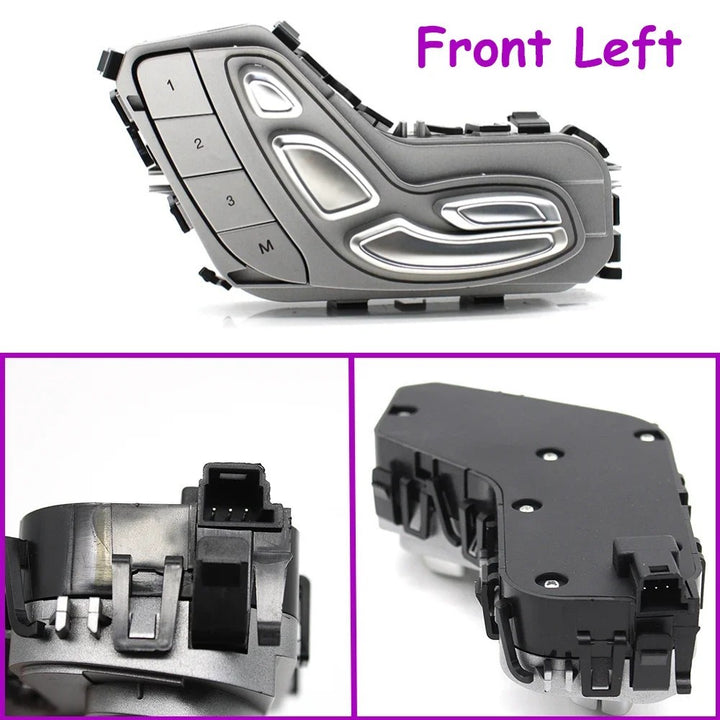 Car Craft Compatible With Mercedes Benz C Class W205 2014-2023 E Class W213 2016-2023 Glc W253 2016-2022 Eqc W293 2018-2019 Cls Class W257 2018-2022 Car Electronic Front Seat Adjustment Button Switch Button Assembly 2059056651 Left CC-436