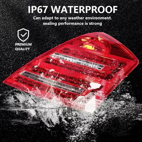 Car Craft Compatible With Mercedes Benz S Class W221 2006-2009 Car Rear Upgraded Tail Light Lamp Xenon Taillight Retrofit Upgrade Modified Led Drl Hid Light Lci Led Style - CAR CRAFT INDIA