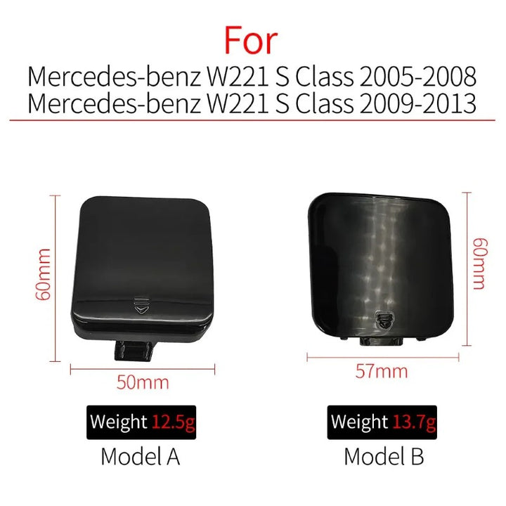 Car Craft Compatible With Mercedes S Class W221 2005-2014 Front Bumper Trailer Tow Towing Hook Hole Cover 2218850223 Unpainted Model A - CAR CRAFT INDIA