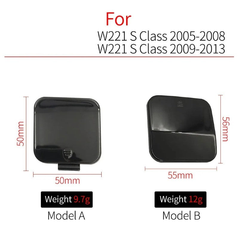 Car Craft Compatible With Mercedes S Class W221 2005-2009 Rear Amg Bumper Trailer Tow Towing Hook Hole Cover 2218850022 Unpainted Model A - CAR CRAFT INDIA