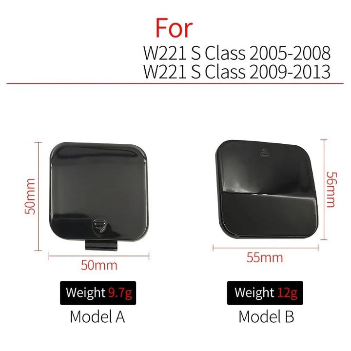Car Craft Compatible With Mercedes S Class W221 2010-2014 Rear Amg Bumper Trailer Tow Towing Hook Hole Cover 2218850323 Unpainted Model B - CAR CRAFT INDIA