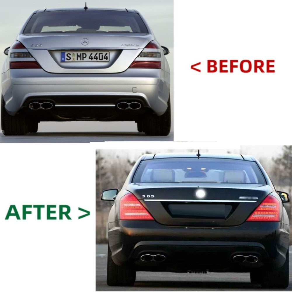 Car Craft Compatible With Mercedes Benz S Class W221 2006-2009 Upgrade Facelift Bodykit To W221 Lci Amg Bumper Headlight Taillight Skirts Exhaust Tips CC-4852 - CAR CRAFT INDIA