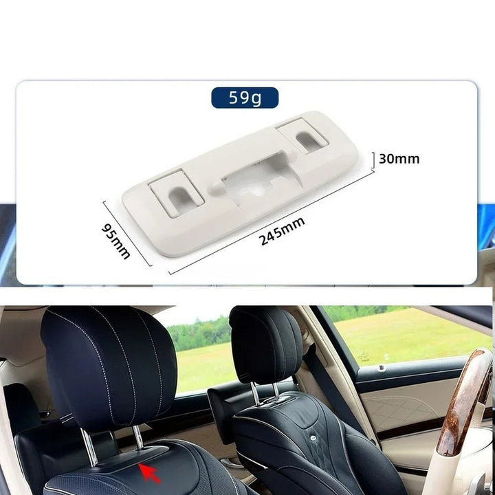 Car Craft Compatible With Mercedes Benz S Class W222 2014-2020 Seat Headrest Backrest Adjustment Clamp Cover 22291015129051 Black Driver Side CC-9056