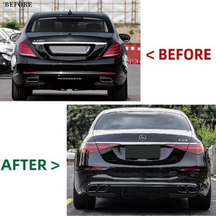 Car Craft Compatible With Mercedes Benz S Class W222 2016-2022 Upgraded Convert Facelift To S Class W223 2023+ Amg S63 Style Bodykit Bumper Headlight Taillight Hood Fender With Door CC-6615 - CAR CRAFT INDIA