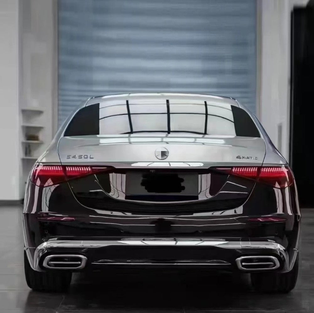 Car Craft Compatible With Mercedes Benz S Class W223 2021-2025 Rear Bumper Upgrade Convert To Maybach Mhb S680 Bumper Bodykit Exhaust Tip Pipe Gc W223-002 CC-9715 - CAR CRAFT INDIA