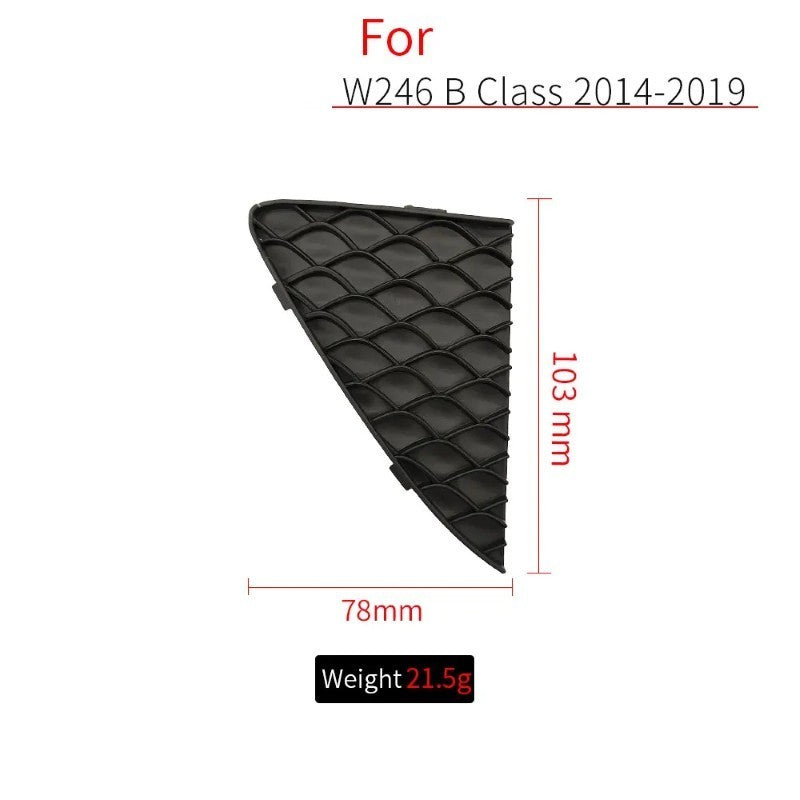 Car Craft Compatible With Mercedes B Class W246 2014-2019 Rear Bumper Gril Cover Trailer Tow Towing Hook Hole Cover Left 2468852422 Black - CAR CRAFT INDIA