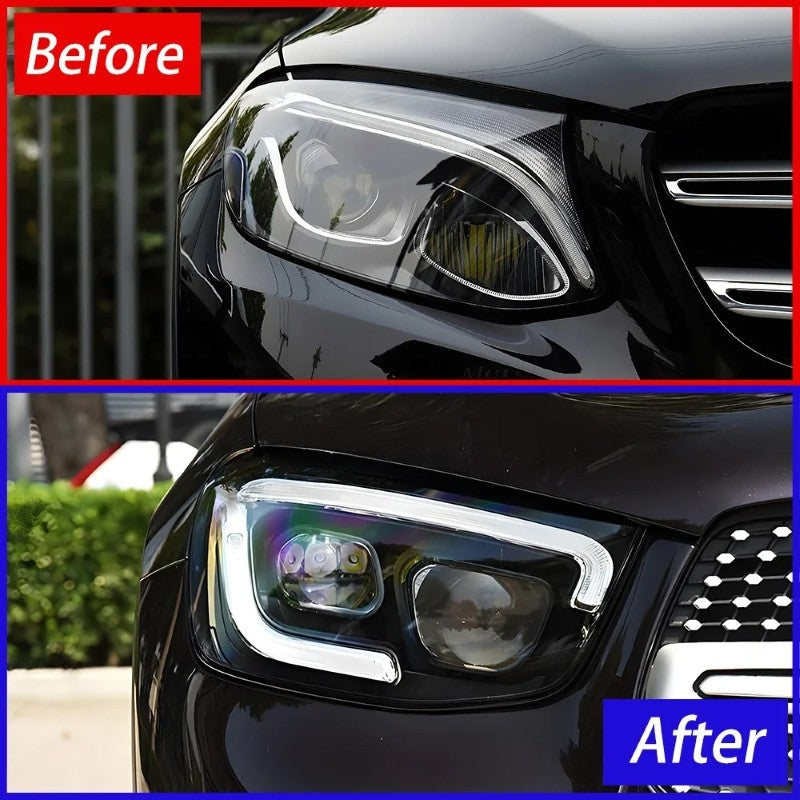 Car Craft Compatible With Mercedes Benz Glc Class W253 X253 2016-2019 Car Front Upgraded Head Light Lamp Xenon Headlight Retrofit Upgrade Modified Led Drl Hid Light For Helogen Car Shy - CAR CRAFT INDIA