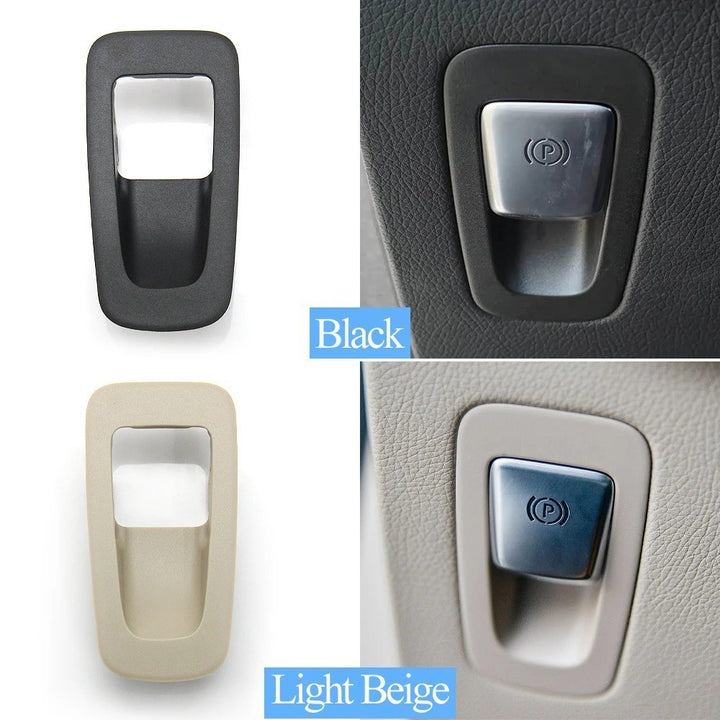 Car Craft Compatible With Mercedes Glc W253 2016-2024 Car Interior Handbrake Parking Brake Switch Button Outer Cover Panel Trim 2059056603-c2-r Light Beige